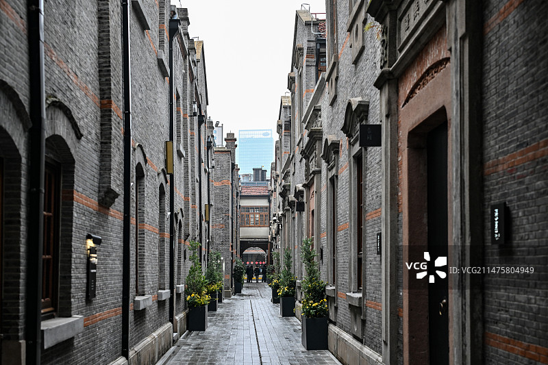上海历史石库门建筑群张园图片素材