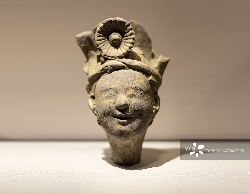 陶俑头 东汉 四川博物院藏图片素材