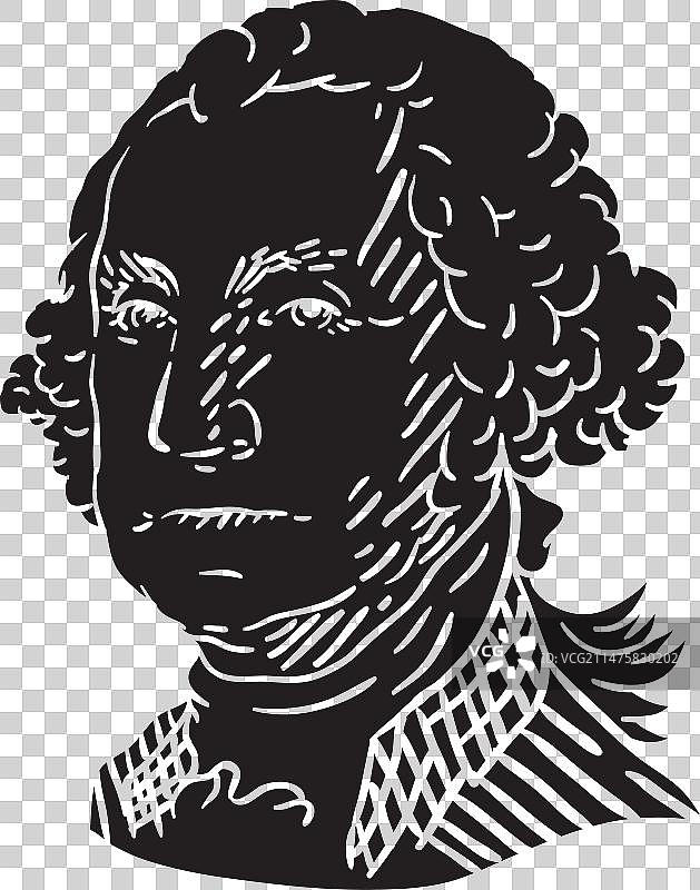 乔治·华盛顿剪影图片素材