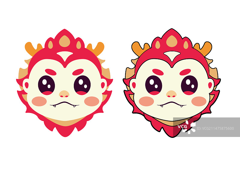 龙年吉祥物/龙年头像图片素材