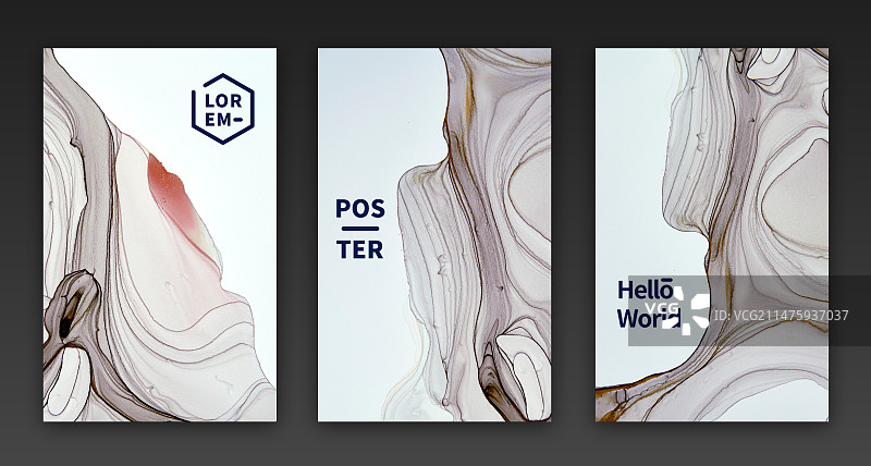 自然抽象流体艺术装饰海报图片素材