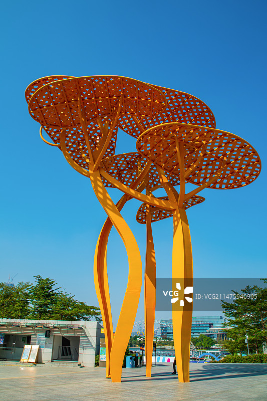 深圳 欢乐海岸 树造型 大型景观雕塑 街头雕塑 景点 商业文化旅游街区 深圳风光 深圳欢乐海岸图片素材