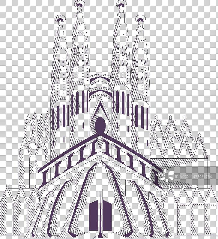 神圣家族大教堂设计图片素材