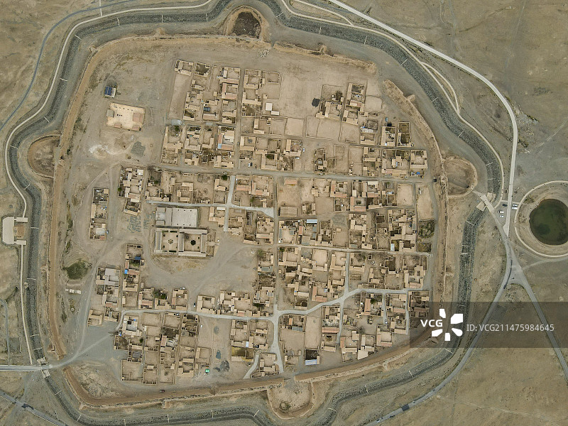 俯拍甘肃永泰古城图片素材