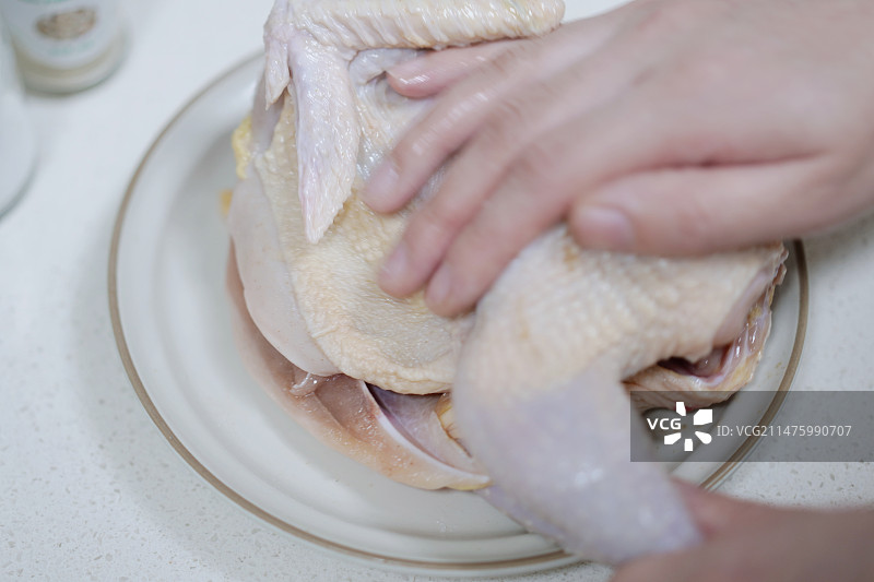 葱油焖鸡图片素材