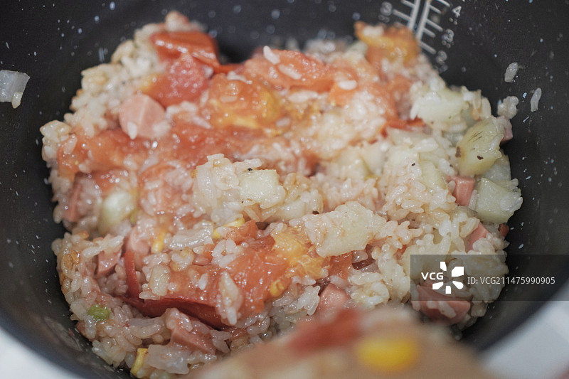 五彩焖饭图片素材