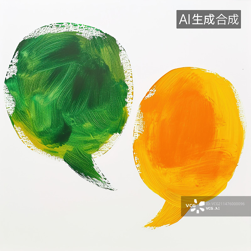 【AI数字艺术】空白对话框图片素材