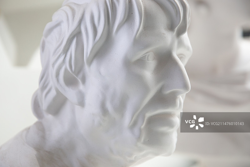 石膏人像特写图片素材