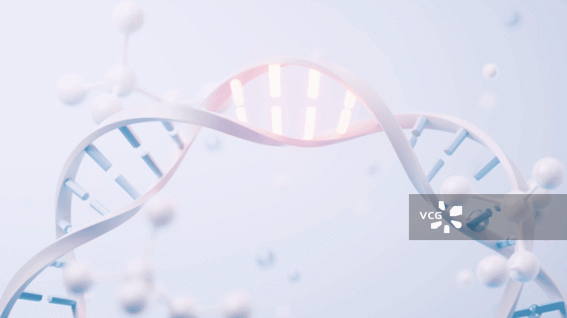 DNA与生物科技概念3D渲染图片素材