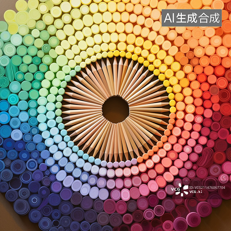 【AI数字艺术】铅笔图片素材