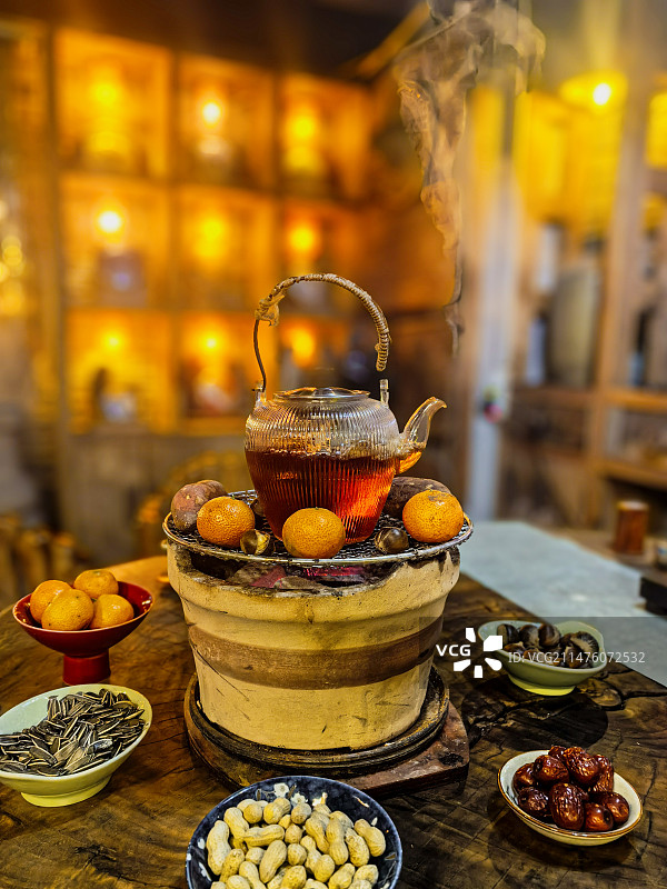 围炉煮茶图片素材
