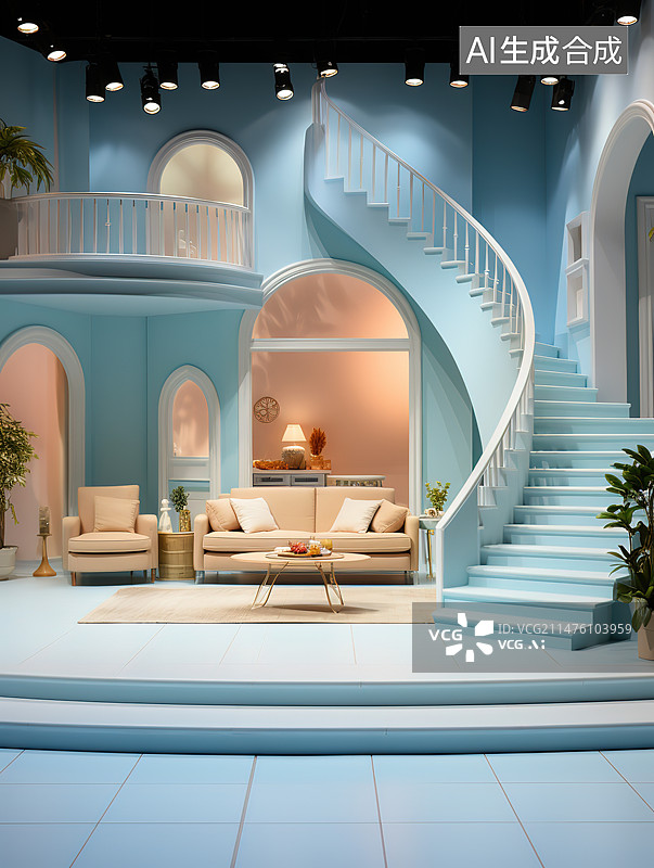 【AI数字艺术】室内空间住宅建筑图片素材