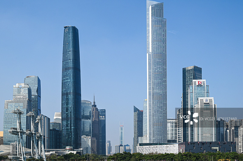 花城广场中轴线建筑图片素材