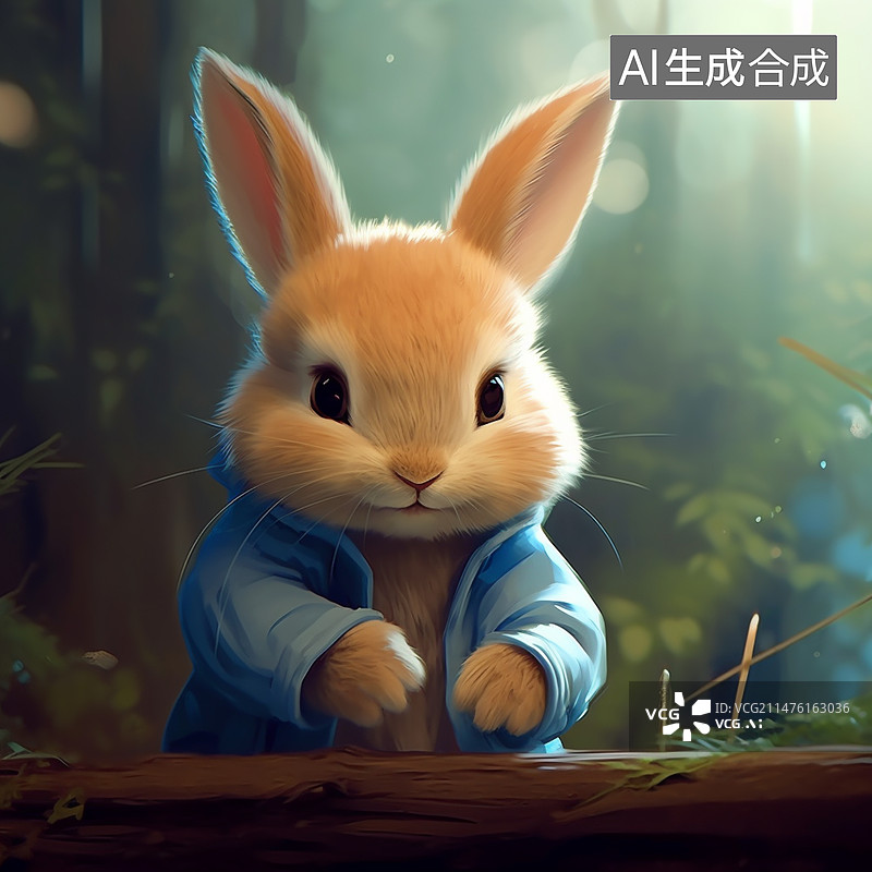 【AI数字艺术】兔子图片素材