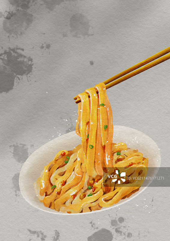 湖南长沙美食猪油拌粉图片素材