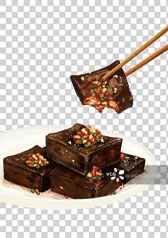 湖南长沙特色美食臭豆腐图片素材