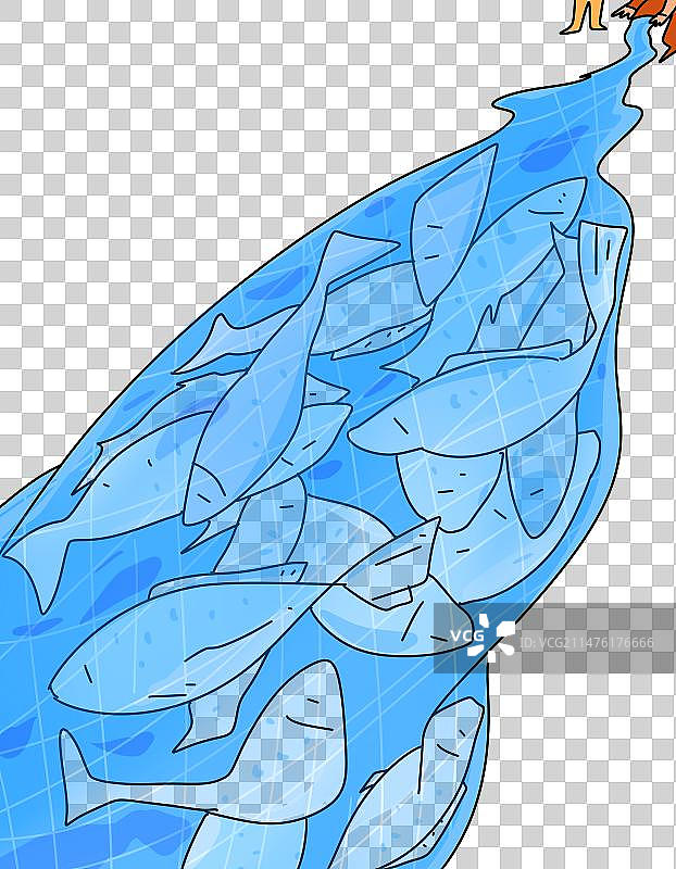 东北文旅旅游设计卡通元素查干湖冬捕图片素材