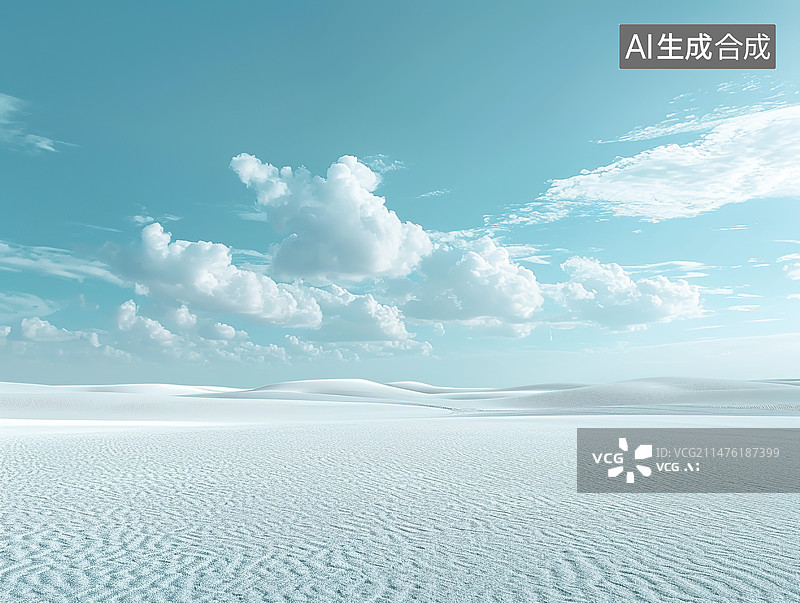 【AI数字艺术】白色的沙漠，汽车广告背景图，天空图片素材