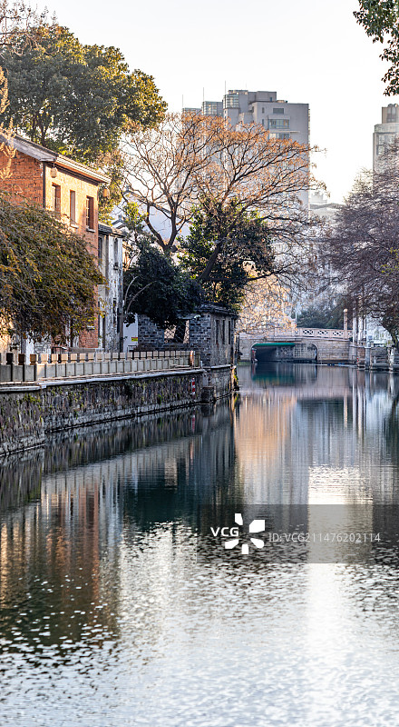 江苏常州青果巷古运河南市河历山文化街区自然建筑景观图片素材