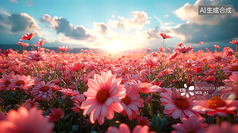 【AI数字艺术】写实风格 花海图片素材