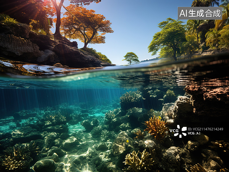 【AI数字艺术】海底世界图片素材