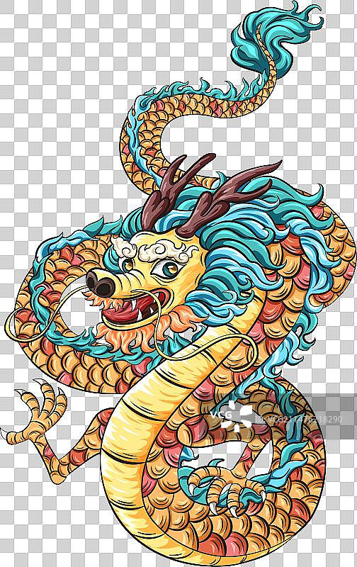 盘旋腾飞巨龙图片素材