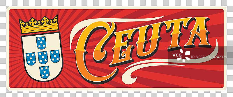 西班牙休达或阿比拉城市旅游盘图片素材