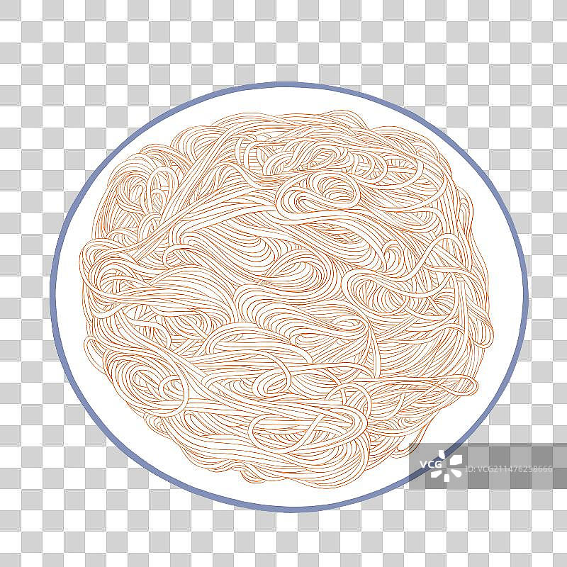 一碗面条线稿图片素材