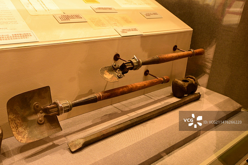 中国人民志愿军抗美援朝使用过的工具（中国人民革命军事博物馆）图片素材