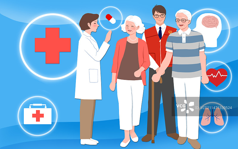 社区养老图片素材