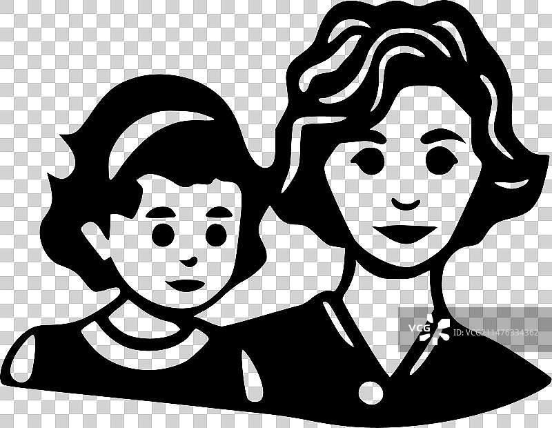 妈妈主题高品质Logo设计，适用于T恤图片素材