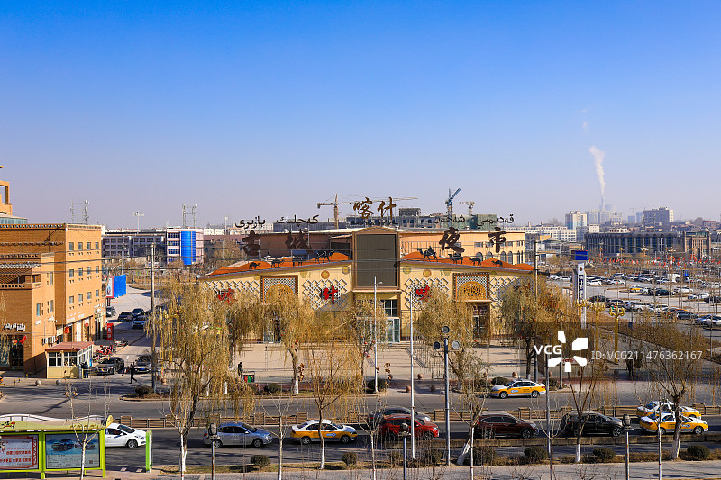 喀什噶尔大巴扎图片素材