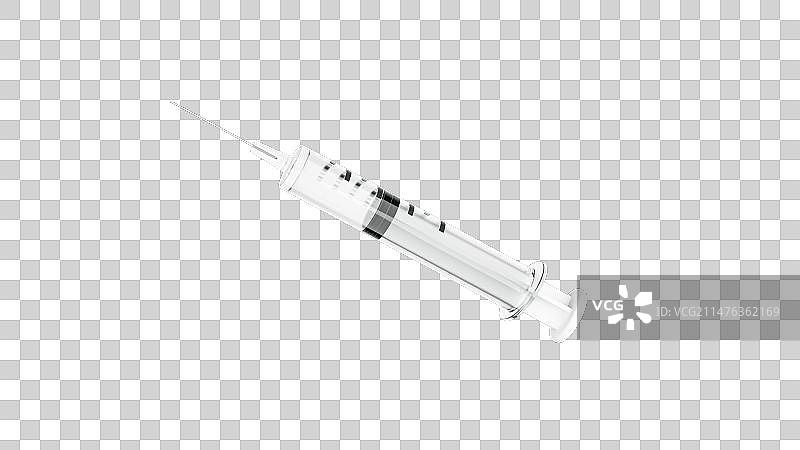 卡通注射器与药瓶3D渲染图片素材