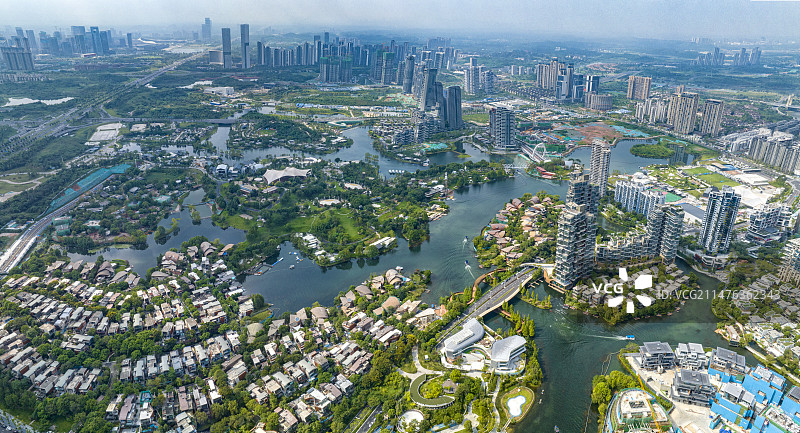 成都麓湖公园图片素材