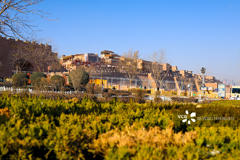 喀什古城城门图片素材