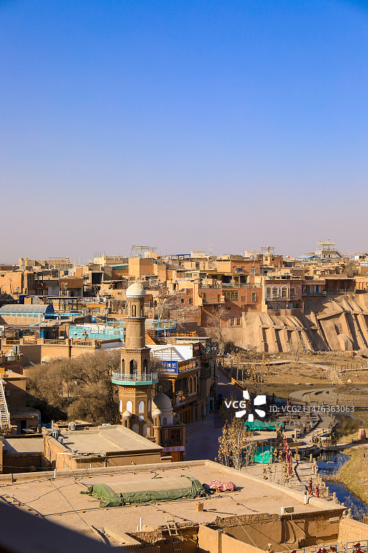 新疆干旱地区地形地貌图片素材