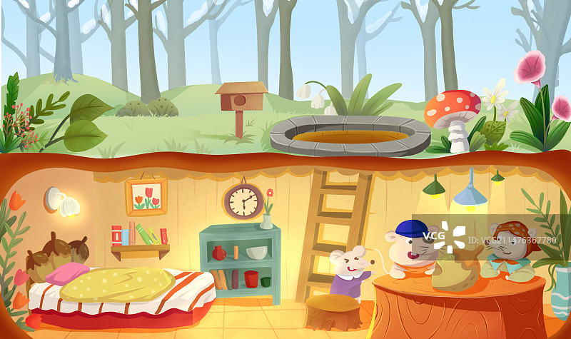 小地鼠的家图片素材