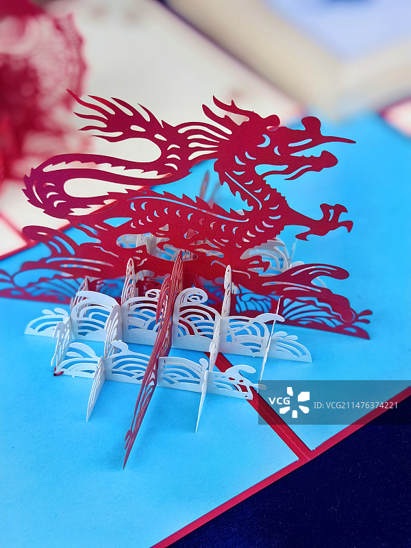 非遗立体剪纸图片素材