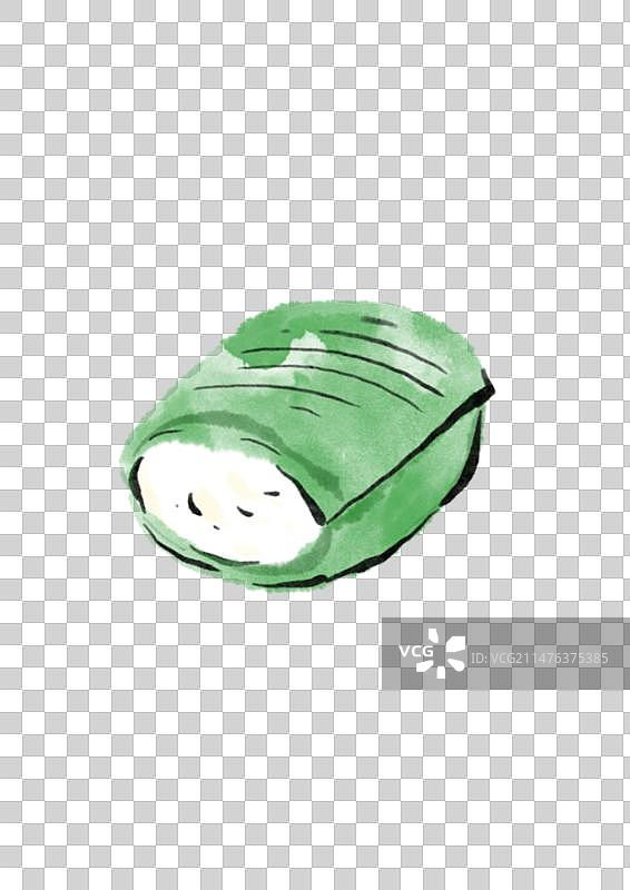 水墨风海南美食插画元素-斑斓卷图片素材