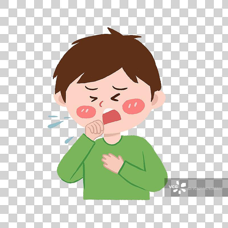 有流感症状的儿童图片素材