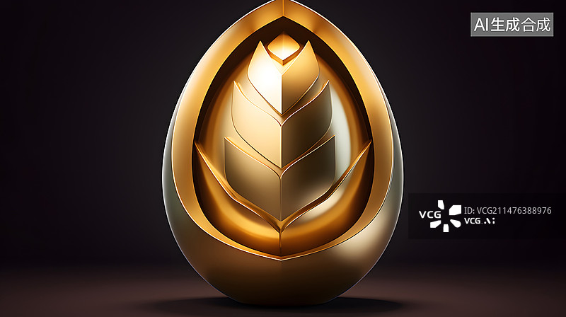 【AI数字艺术】金蛋孵化图片素材