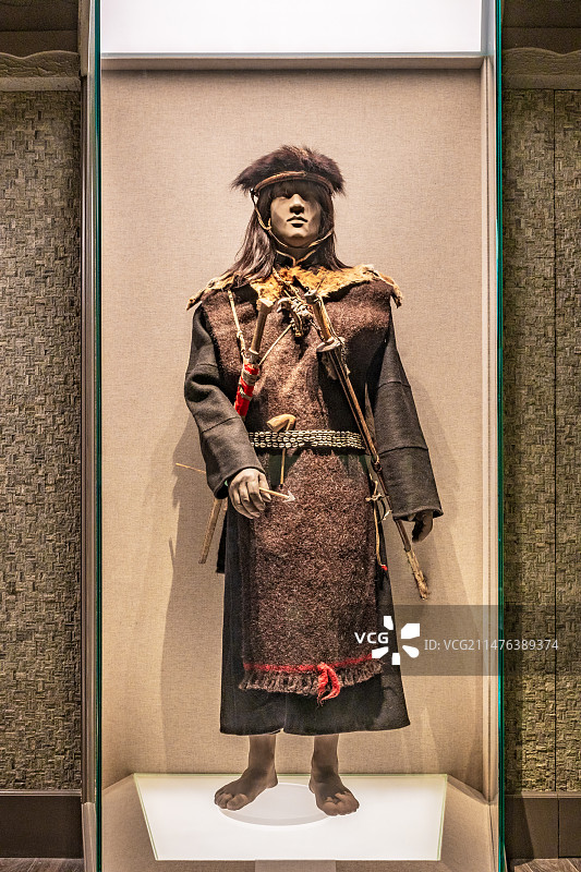 珞巴族毛织男装 西藏 察隅 20世纪下半叶图片素材