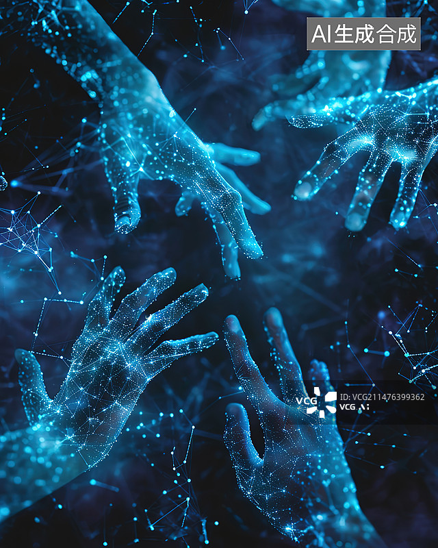 【AI数字艺术】黑色背景下湿蜘蛛网的特写镜头图片素材