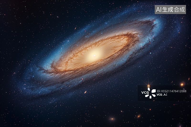 【AI数字艺术】仙女座星系星空夜空图片素材