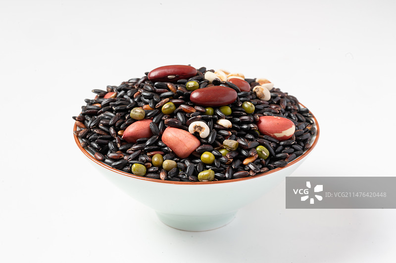 八宝粥原料白底图片素材