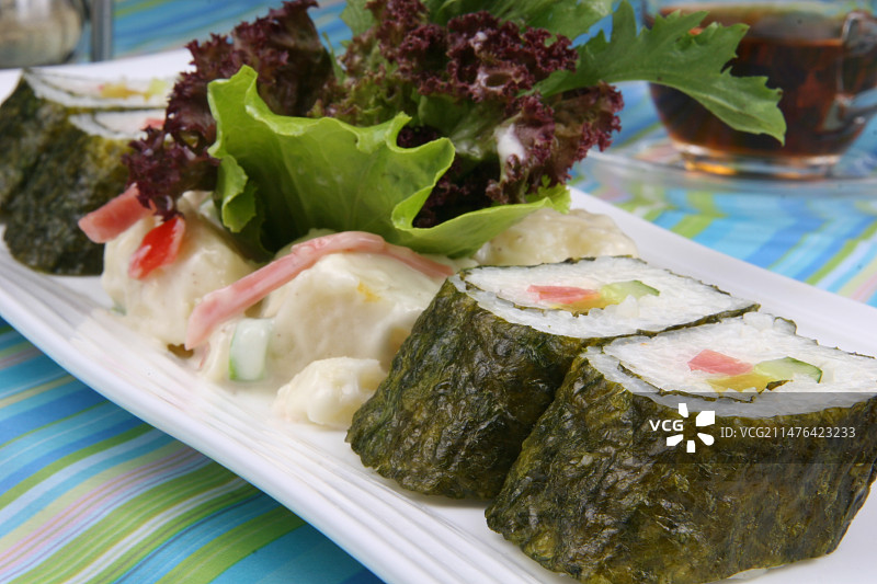 寿司土豆沙拉图片素材