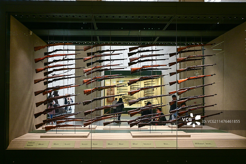 中国人民革命军事博物馆步枪展区图片素材