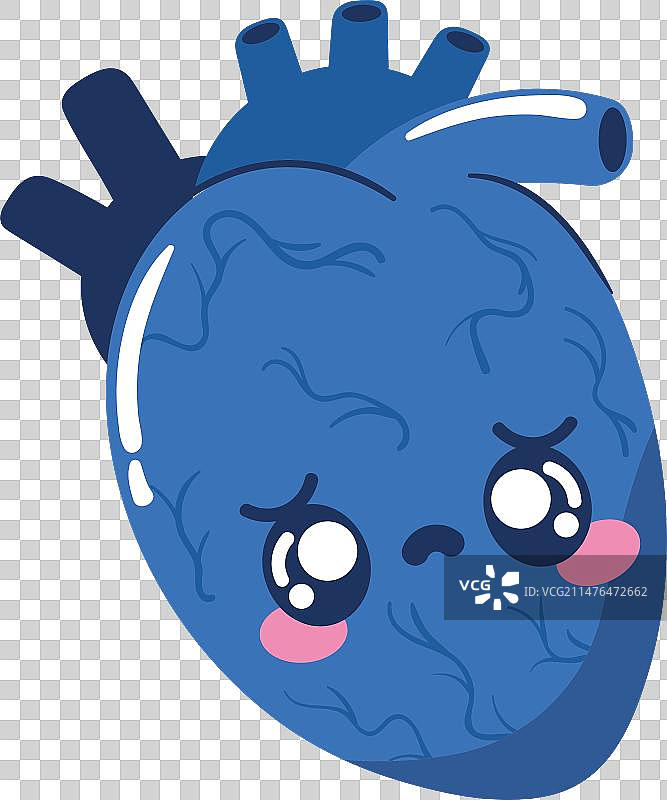 蓝色星期一的心图片素材