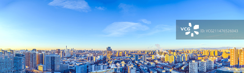 北京城市天际线日出全景图图片素材