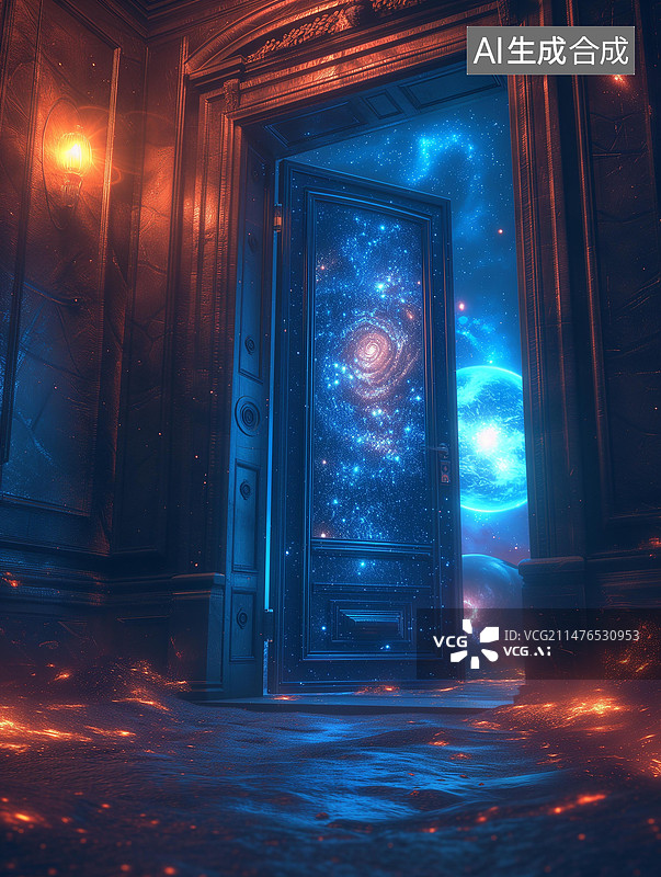 【AI数字艺术】宇宙星空超现实时空图片素材